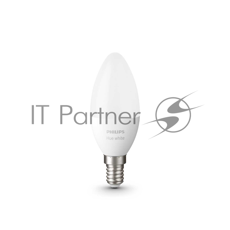 Лампа светодиодная Philips Hue Свечка белая с цоколем E14 Philips HueW 5.5W B39 E14 EU 2P
