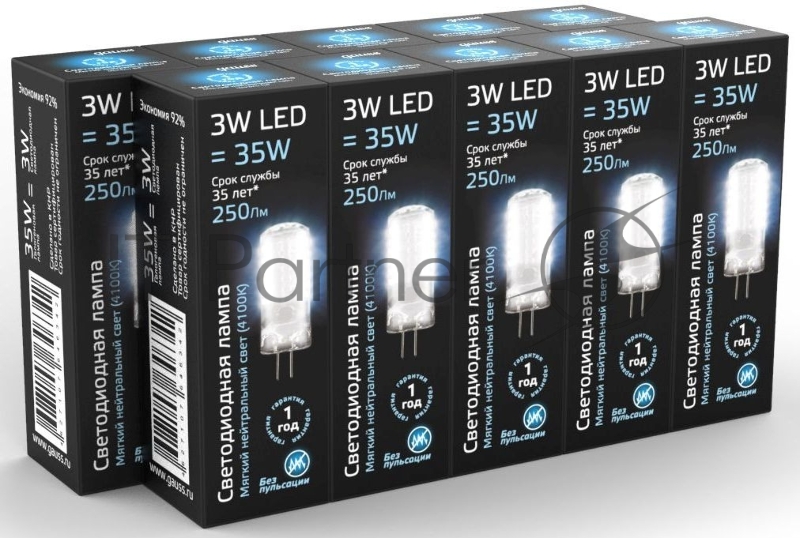 Лампа Gauss LED G4 3W 4100K