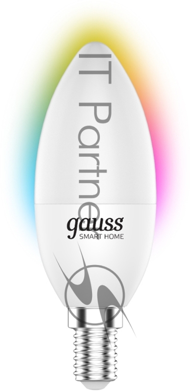 Лампа Светодиодная Gauss Smart Home RGBW E14 C37 5 Вт 2700-6500K 1/10/100
