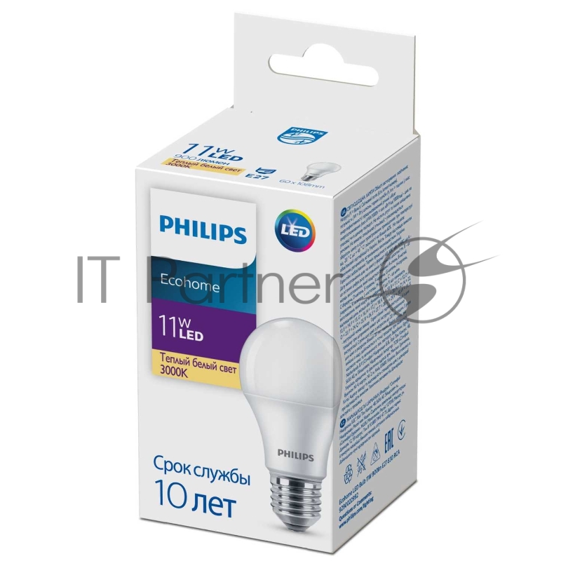 Лампа PH Ecohome LED Bulb 11W 900lm E27 830 RCA