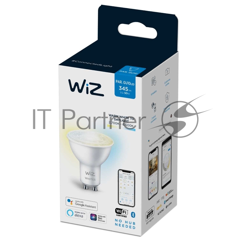 Лампа светодиодная WiZ Wi-Fi BLE 50W GU10 927-65 TW 1PF/6
