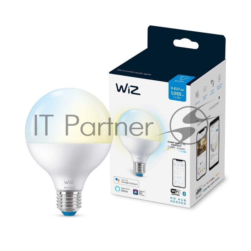 Лампа светодиодная WiZ Wi-Fi BLE 75W G95E27927-65TW1PF/6