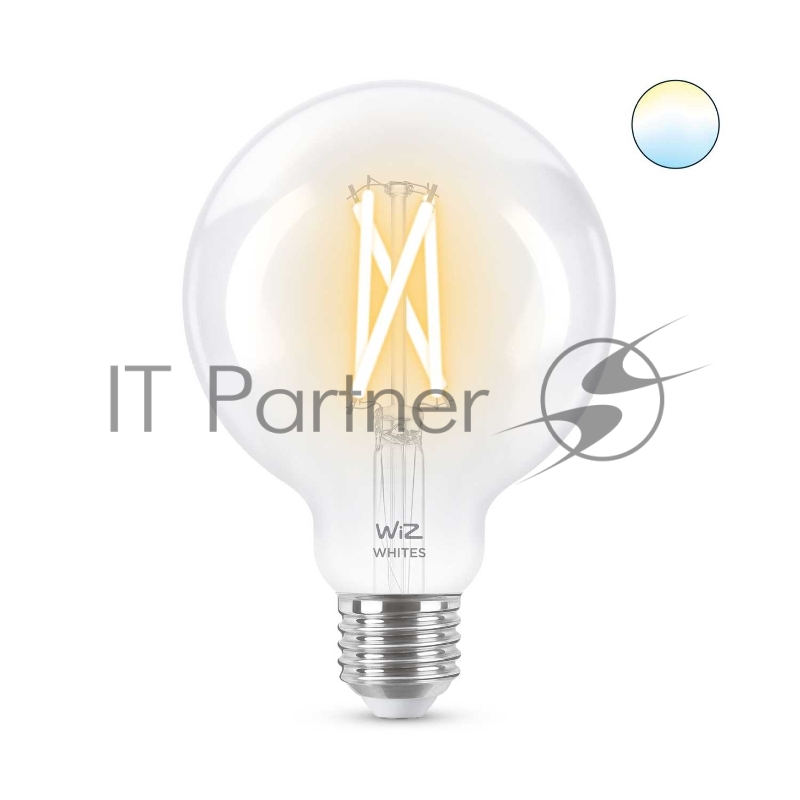 Лампа светодиодная WiZ Wi-Fi BLE 60WG95E27927-65CL1PF/6