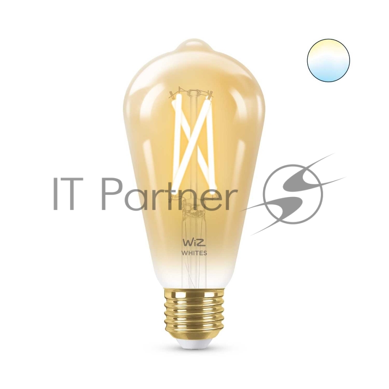 Лампа светодиодная WiZ Wi-Fi BLE50WST64E27920-50Amb1PF/6