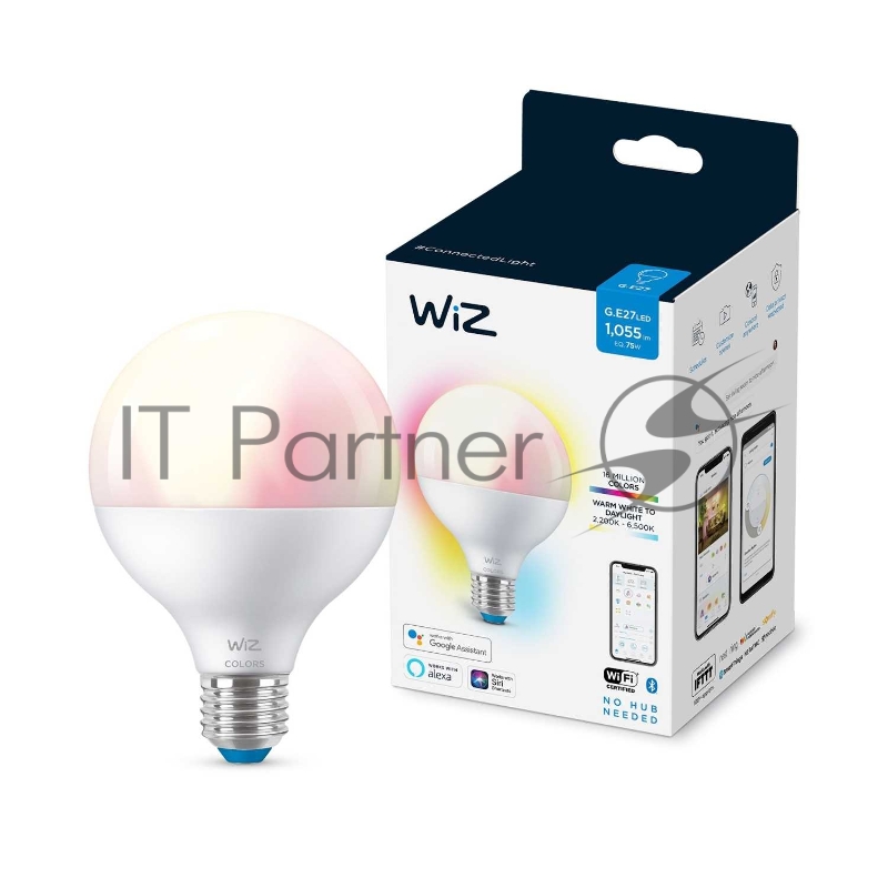Лампа светодиодная WiZ Wi-Fi BLE 75WG95E27922-65RGB1PF/6
