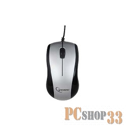 Gembird MUS-U-002 Black-Silver USB {Проводная мышь, 1000dpi}