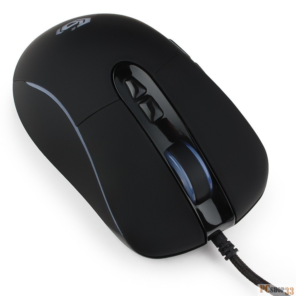 Gembird MG-750 черный USB {Мышь игровая, чип Avago, 4000DPI, 7кн, подсвет 16млн цв, ПО, каб ткан 1.7