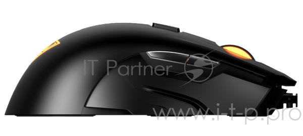 Gamdias HADES Laser игровая мышь (оранжевая подсветка, 7 кнопок, 8200 DPI, USB, 3 набора корпусных п