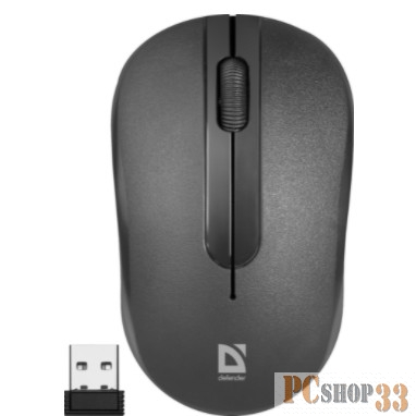 Мышь беспроводная оптическая Datum MM-285 черный,3 кнопки,1600 dpi DEFENDER