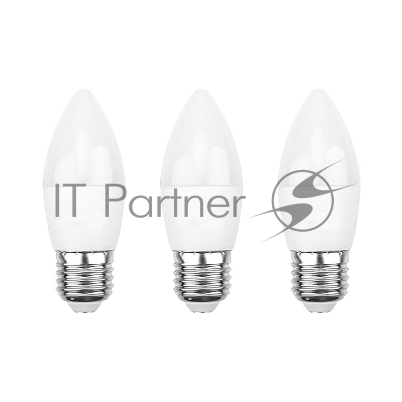 Лампа светодиодная REXANT Свеча CN 7.5 Вт E27 713 Лм 2700 K теплый свет (3 шт./уп.)