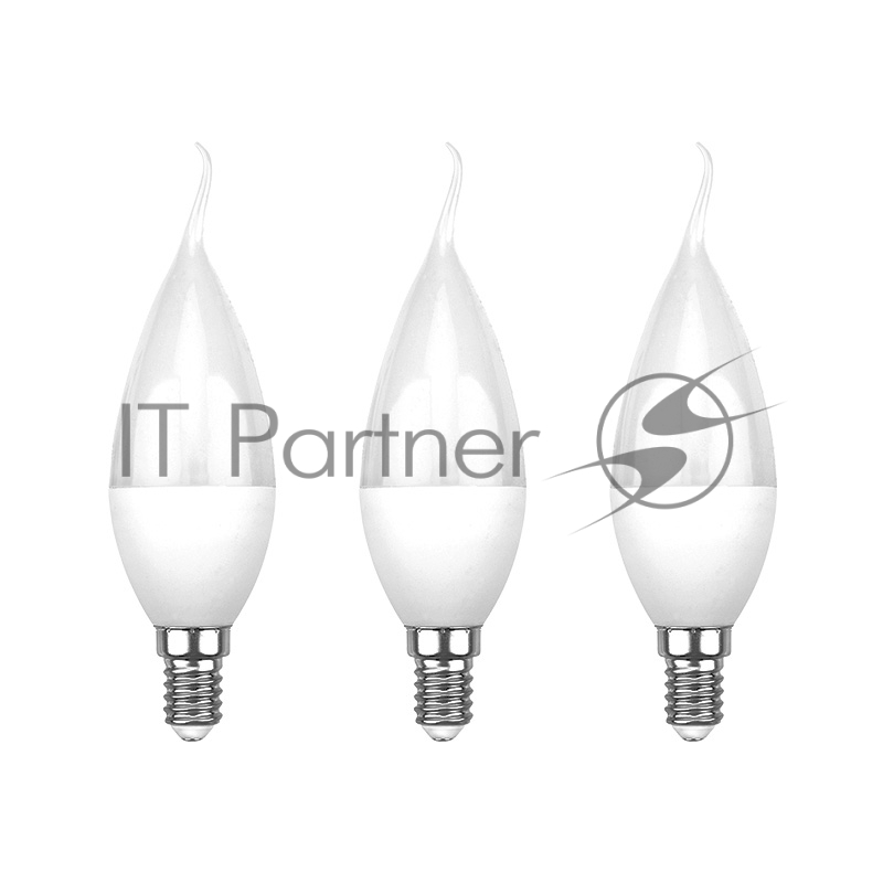 Лампа светодиодная REXANT Свеча на ветру (CW) 7.5 Вт E14 713 Лм 4000 K нейтральный свет (3 шт./уп.)