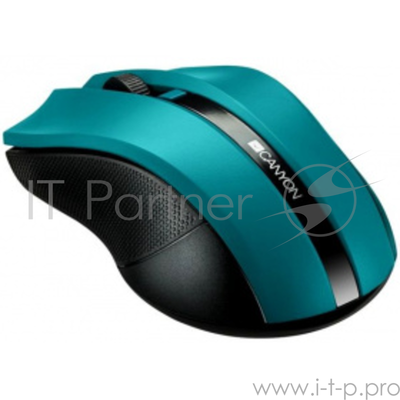 Мышь беспроводная CANYON CNE-CMSW05G, 2.4Ghz wireless Optical Mouse with 4 buttons, DPI 800/1200/16