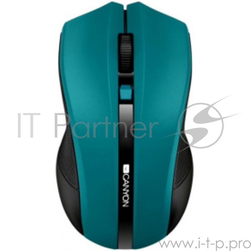 Мышь беспроводная CANYON CNE-CMSW05G, 2.4Ghz wireless Optical Mouse with 4 buttons, DPI 800/1200/16