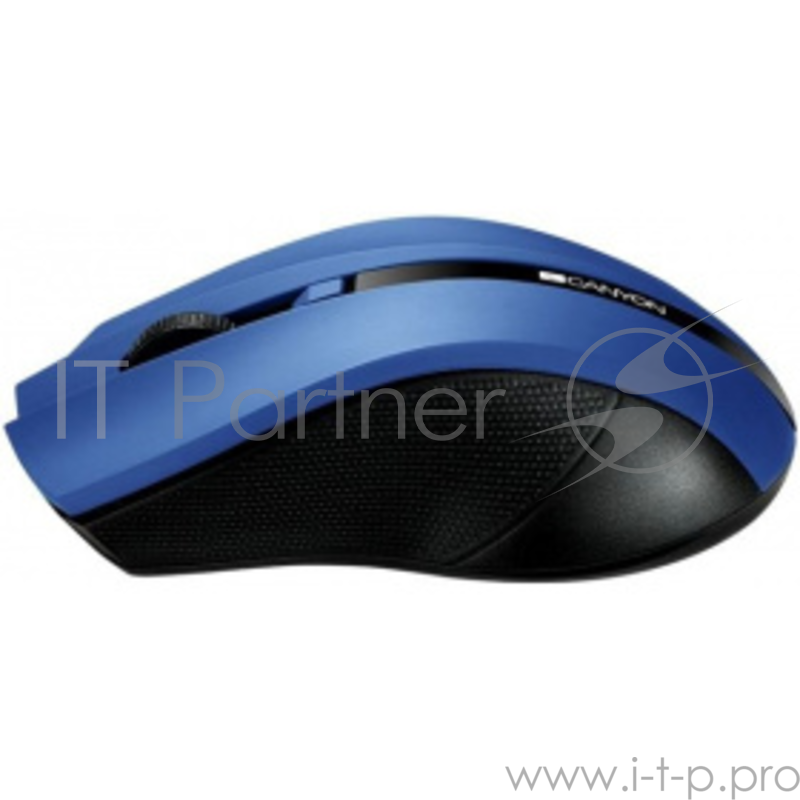 Мышь беспроводная CANYON CNE-CMSW05BL, 2.4Ghz wireless Optical Mouse with 4 buttons, DPI 800/1200/1