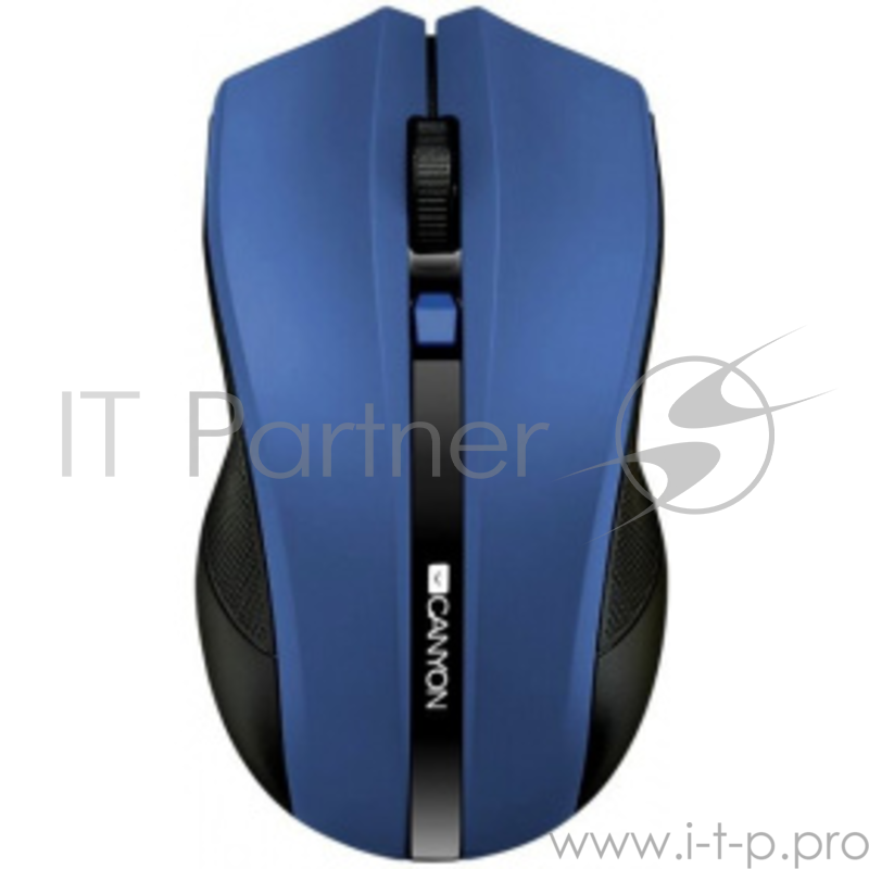 Мышь беспроводная CANYON CNE-CMSW05BL, 2.4Ghz wireless Optical Mouse with 4 buttons, DPI 800/1200/1