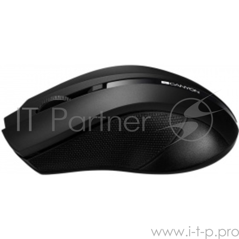 Мышь беспроводная CANYON CNE-CMSW05B, 2.4GHz wireless with 4 buttons, DPI 800/1200/1600, черный