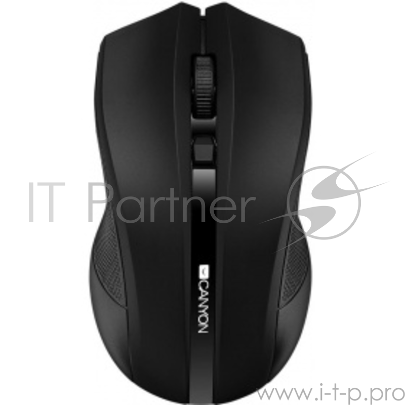 Мышь беспроводная CANYON CNE-CMSW05B, 2.4GHz wireless with 4 buttons, DPI 800/1200/1600, черный