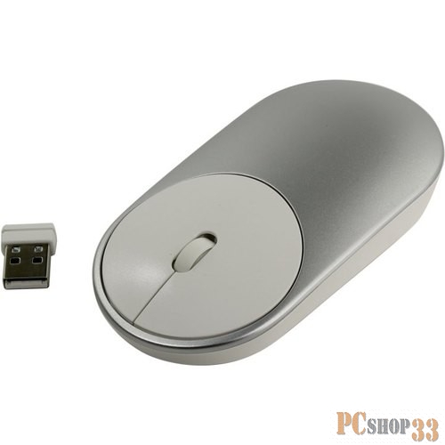 Мышь Xiaomi Mi Portable Mouse серебристый оптическая (1200dpi) беспроводная BT для ноутбука (2but)