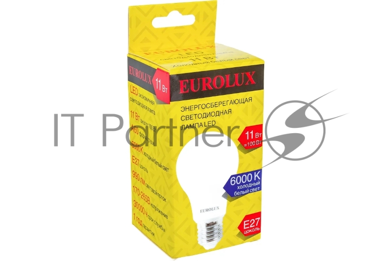 Лампа светодиодная LL-E-A60-11W-230-6K-E27 (груша