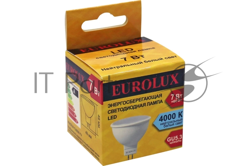 Лампа светодиодная LL-E-MR16-7W-230-4K-GU5.3 (рефлектор