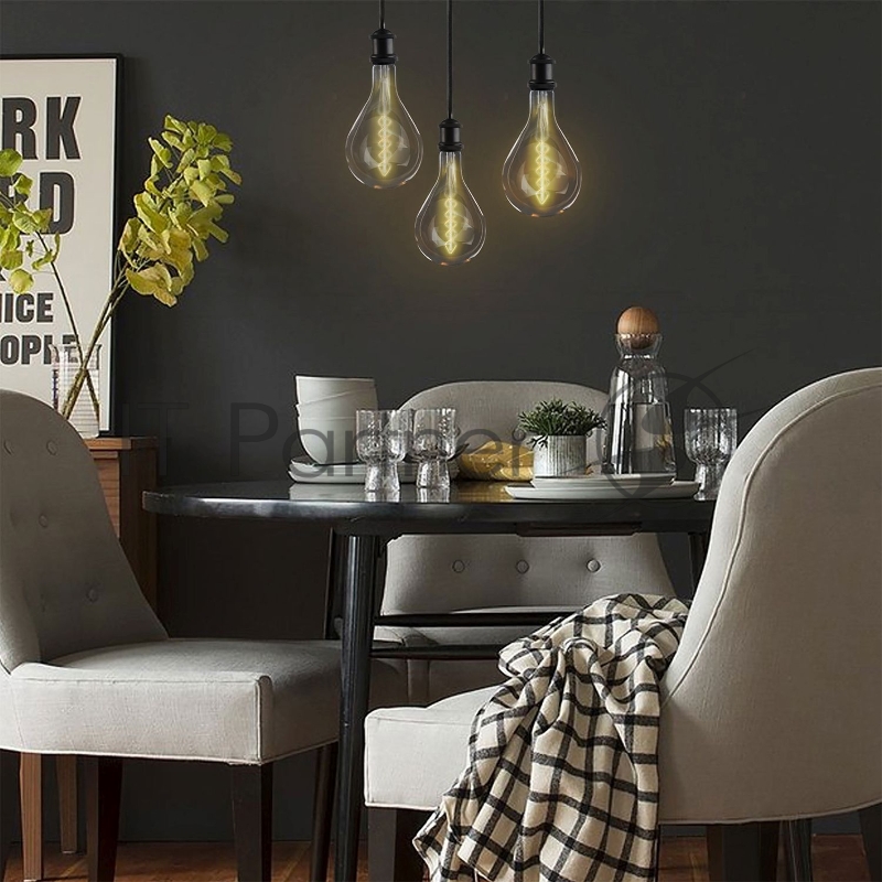 Лампа Filament А160 8W 620lm 2400К Е27 golden flexible LED