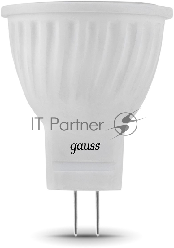 Лампа светодиодная Gauss Black 3Вт цок.:GU4 рефлектор 220B 2700K св.свеч.бел.теп. MR11 (упак.:10шт) (132517103)