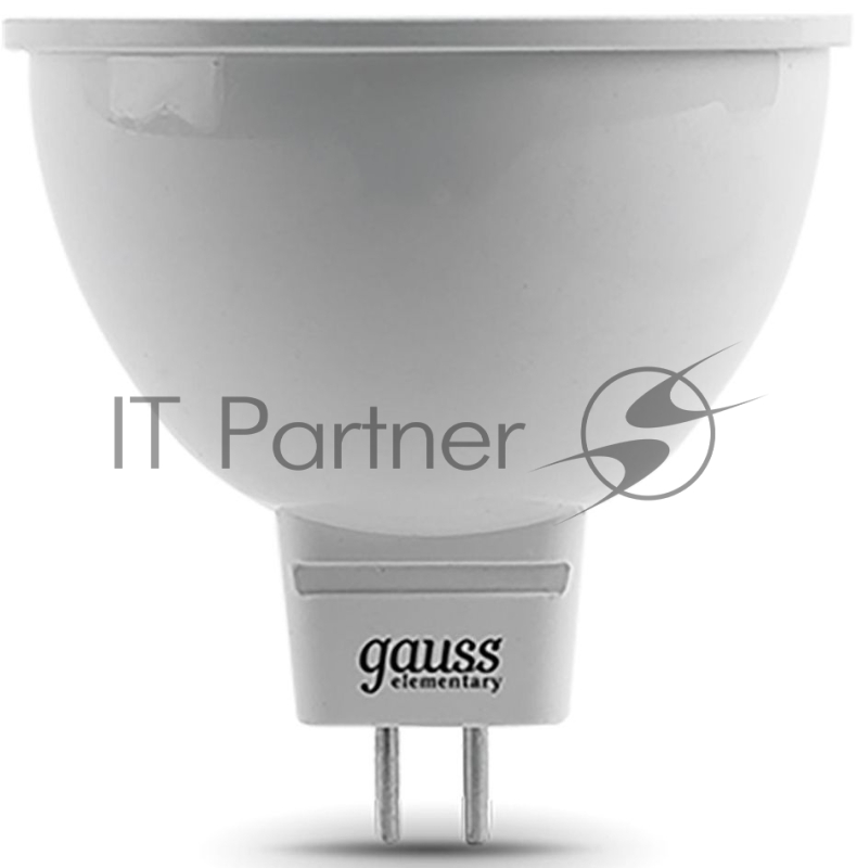 Лампа светодиодная Gauss Elementary MR16 3.5Вт цок.:GU5.3 спот 220B 4100K св.свеч.бел.ней. MR16 (упак.:10шт) (13524)