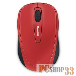 Мышь Microsoft 3500 красный/черный оптическая (1000dpi) беспроводная USB для ноутбука (2but)