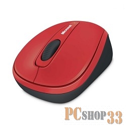 Мышь Microsoft 3500 красный/черный оптическая (1000dpi) беспроводная USB для ноутбука (2but)