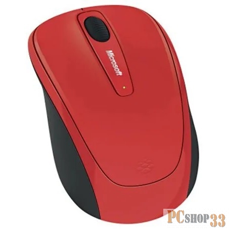 Мышь Microsoft 3500 красный/черный оптическая (1000dpi) беспроводная USB для ноутбука (2but)