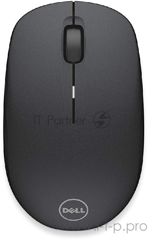 Мышь Dell WM126 черный/Tattoo оптическая (1000dpi) беспроводная USB (3but)