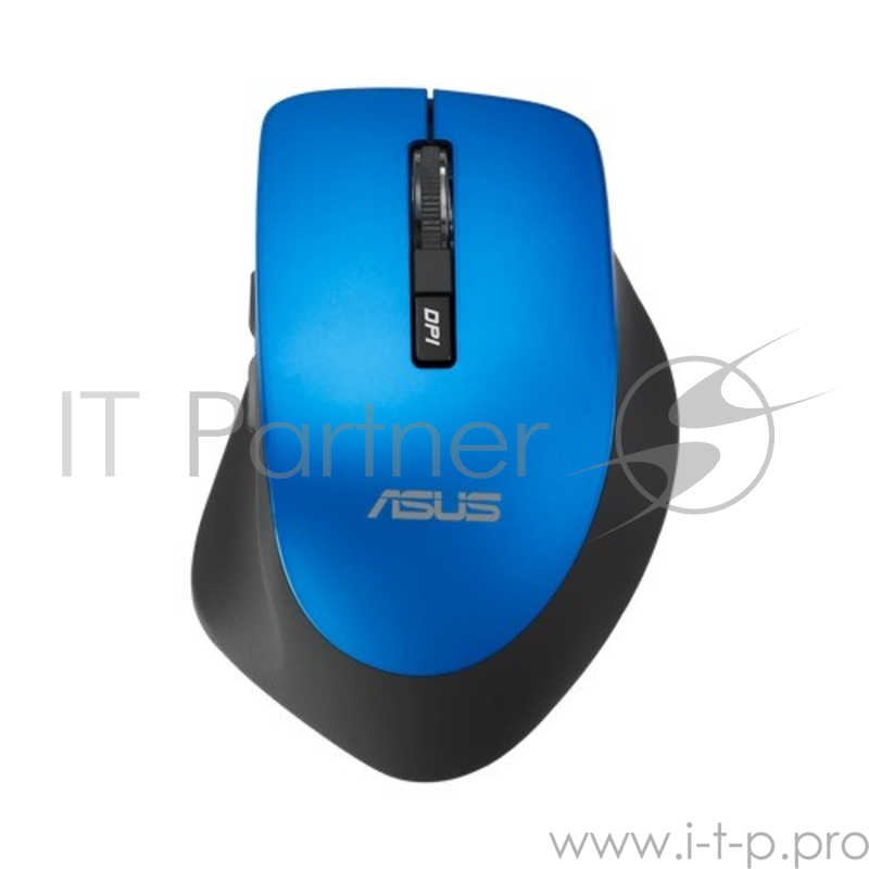 Мышь Asus WT425 синий оптическая (1600dpi) беспроводная USB2.0 для ноутбука (5but)