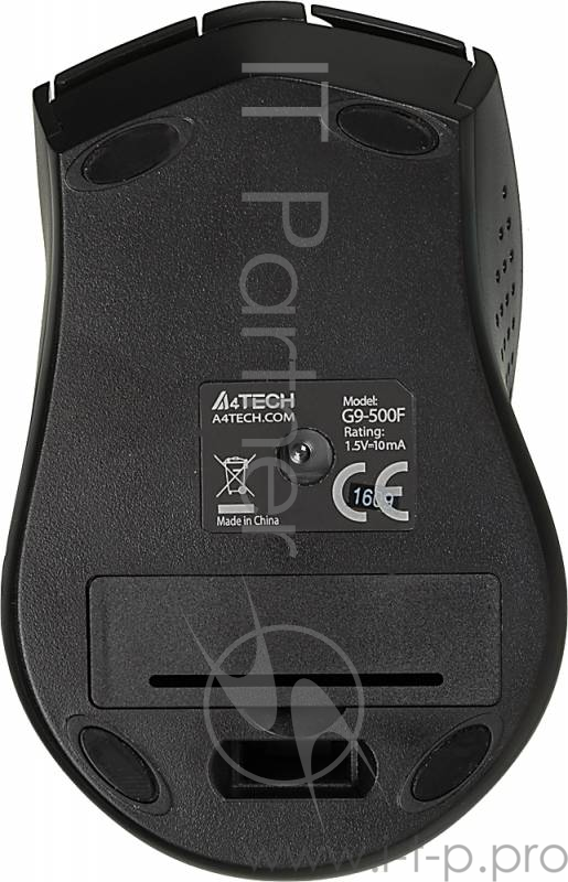 Мышь A4 V-Track G9-500F-1 черный оптическая (2000dpi) беспроводная USB1.1 для ноутбука (3but)