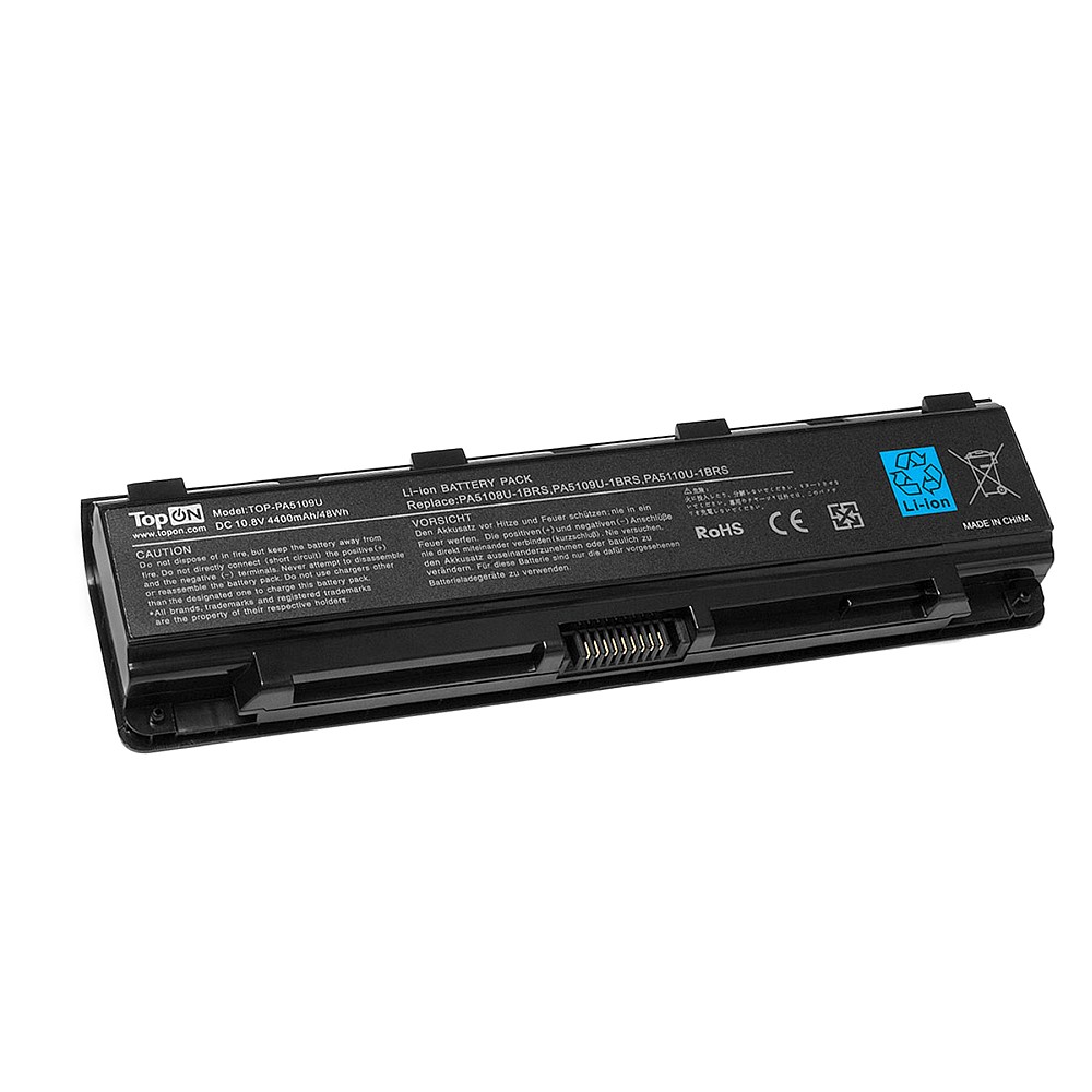 Аккумулятор для ноутбука Toshiba Satellite C40, C45, C50, C70, Pro C70, C75 Series. 10.8V 4400mAh 48Wh. PA5109U-1BRS, PA5023U.