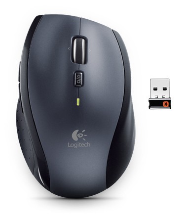 Беспроводная мышь Logitech M705 серебристый/черный лазерная (1000dpi) USB1.1 для ноутбука (5but)