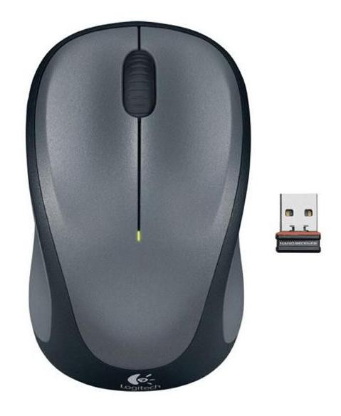 Беспроводная мышь Logitech M235 серый/черный оптическая (1000dpi) USB1.1 для ноутбука (2but)