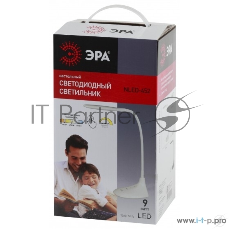 Светильник настольный ЭРА NLED-452-9W-BK черный