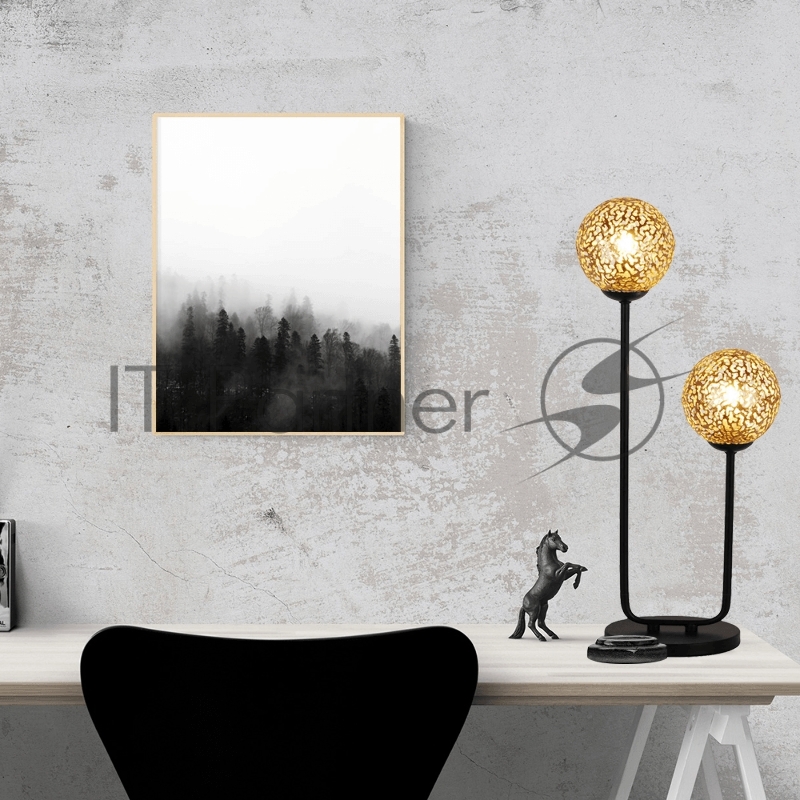 Настольная лампа HIPER H970-1 2G96Вт BLACK/GOLD