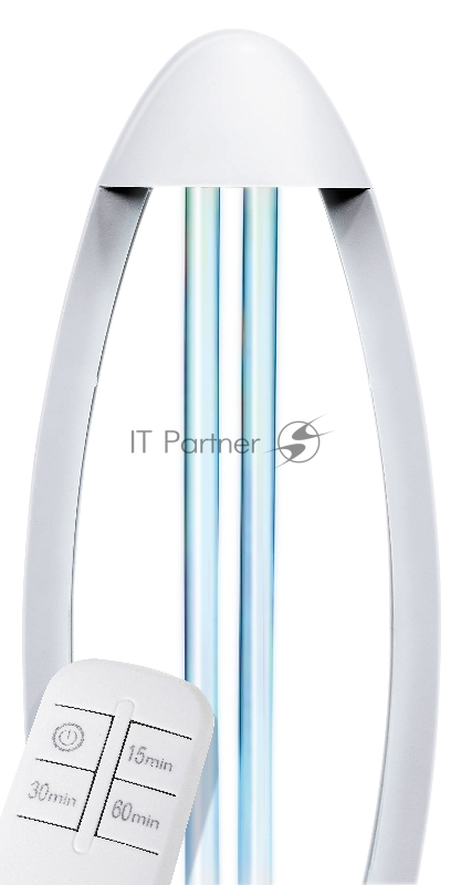 Бактерицидная ультрафиолетовая настольная лампа с таймером отключения и пультом QUMO Health Аura Future+