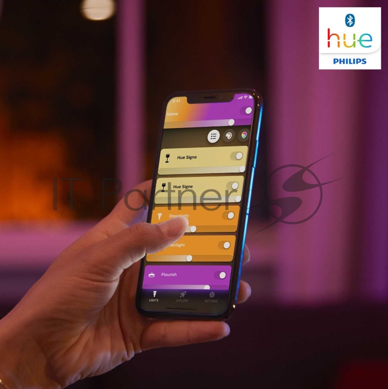 Настольная лампа Philips Hue Iris в белом корпусе Hue Iris gen4 EU/UK white