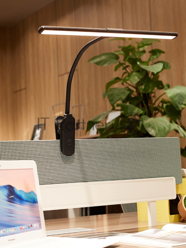 Светильник Lucia FLEX Accu Clip (L555) настольный на прищепке черный 10Вт