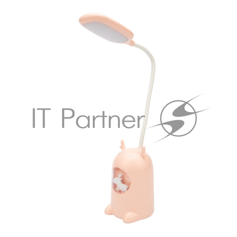 Светильник настольный REXANT Click Lite с ночником на остновании, LED, 6 Вт, 4000 К, RGB динамика, диммируемый 3 ступени, заряжаемый (автономный режим 3 часа)