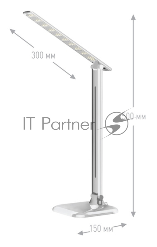 Светильник Ultraflash UF-716 C01 (13787) настольный на подставке белый 11Вт