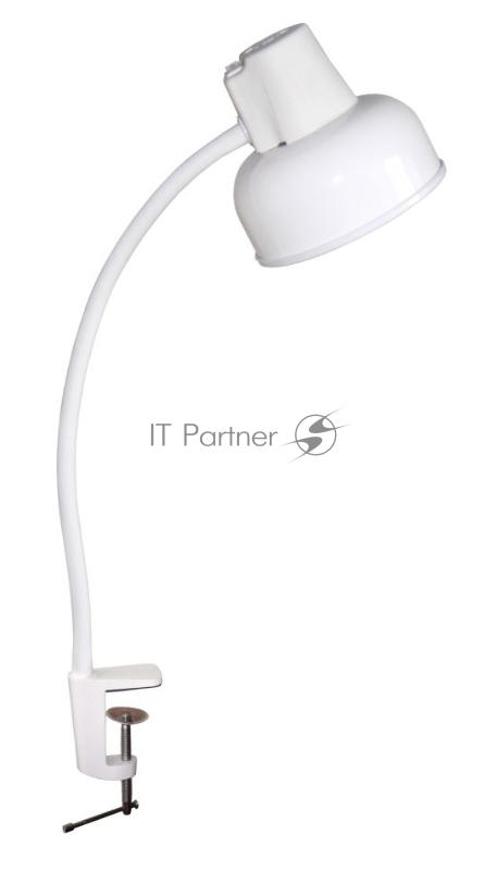 Светильник Трансвит БЕТА-СШ НДБ37-60-175 (BETA-СSH/WH) настольный на струбцине E27 белый 60Вт