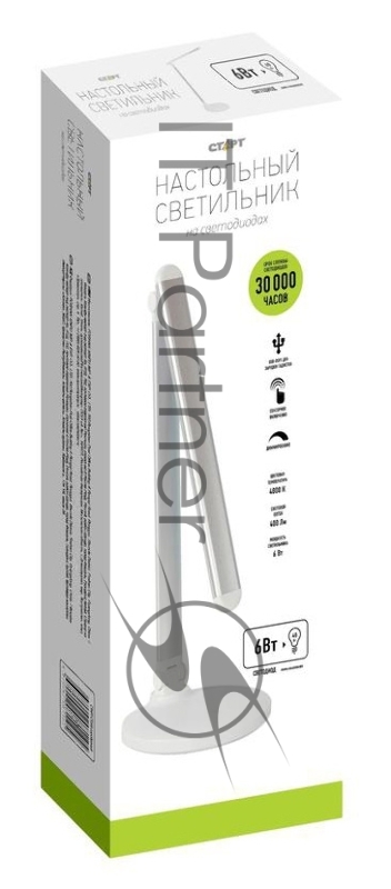 Светильник Старт СТ208 настольный на подставке серебристый 6Вт