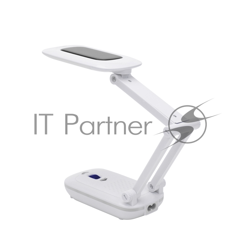 Светильник настольный REXANT Сиквел Про c солнечной панелью и с ночником, 220 В, LED, 5 Вт, 4000 К, бесступенчатое диммирование, заряжаемый, 2 ч автономной работы