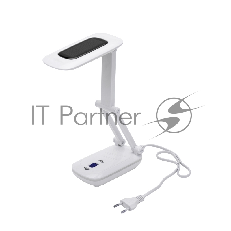 Светильник настольный REXANT Сиквел Про c солнечной панелью и с ночником, 220 В, LED, 5 Вт, 4000 К, бесступенчатое диммирование, заряжаемый, 2 ч автономной работы