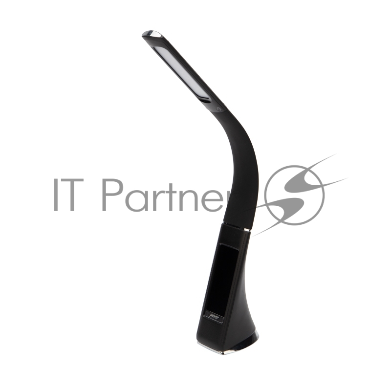 Светильник настольный REXANT Cesar LED с поворотом излучающей поверхности на 360°, 4000 К, часы, термометр, будильник, календарь, цвет черный