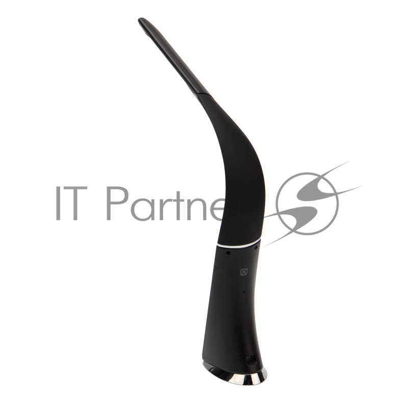 Светильник настольный REXANT Cesar LED с поворотом излучающей поверхности на 360°, 4000 К, часы, термометр, будильник, календарь, цвет черный