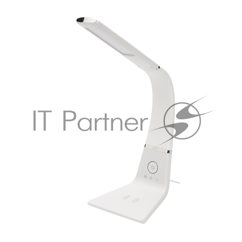 Светильник настольный REXANT Cloud LED 2700-6500К, встроенная беспроводная и проводная USB-зарядка устройств, диммер, гибкий поворот